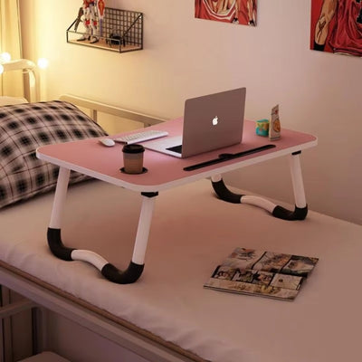 Foldable Wooden Laptop Table – Portable Study & Bed Desk