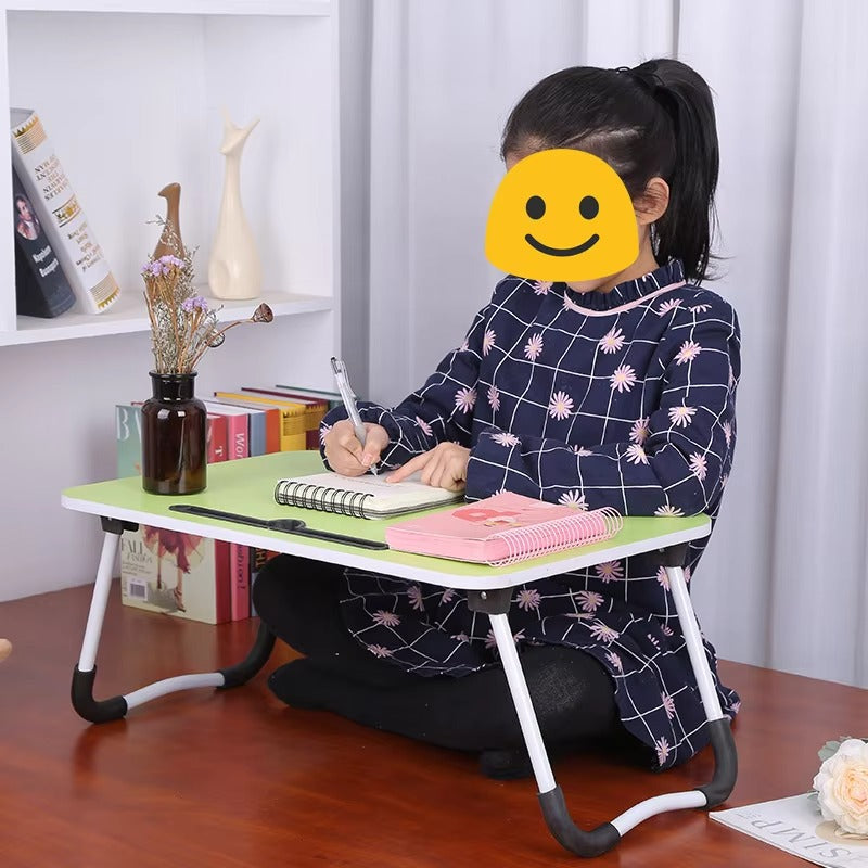 Foldable Wooden Laptop Table – Portable Study & Bed Desk